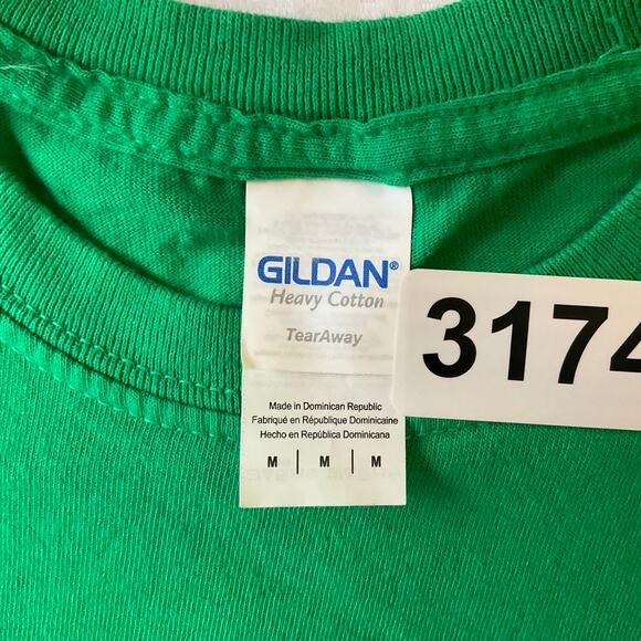 Gildan Men’s Short Sleeve T-shirt size M, Green, President Trump in Mexico Fun - Picture 6 of 8